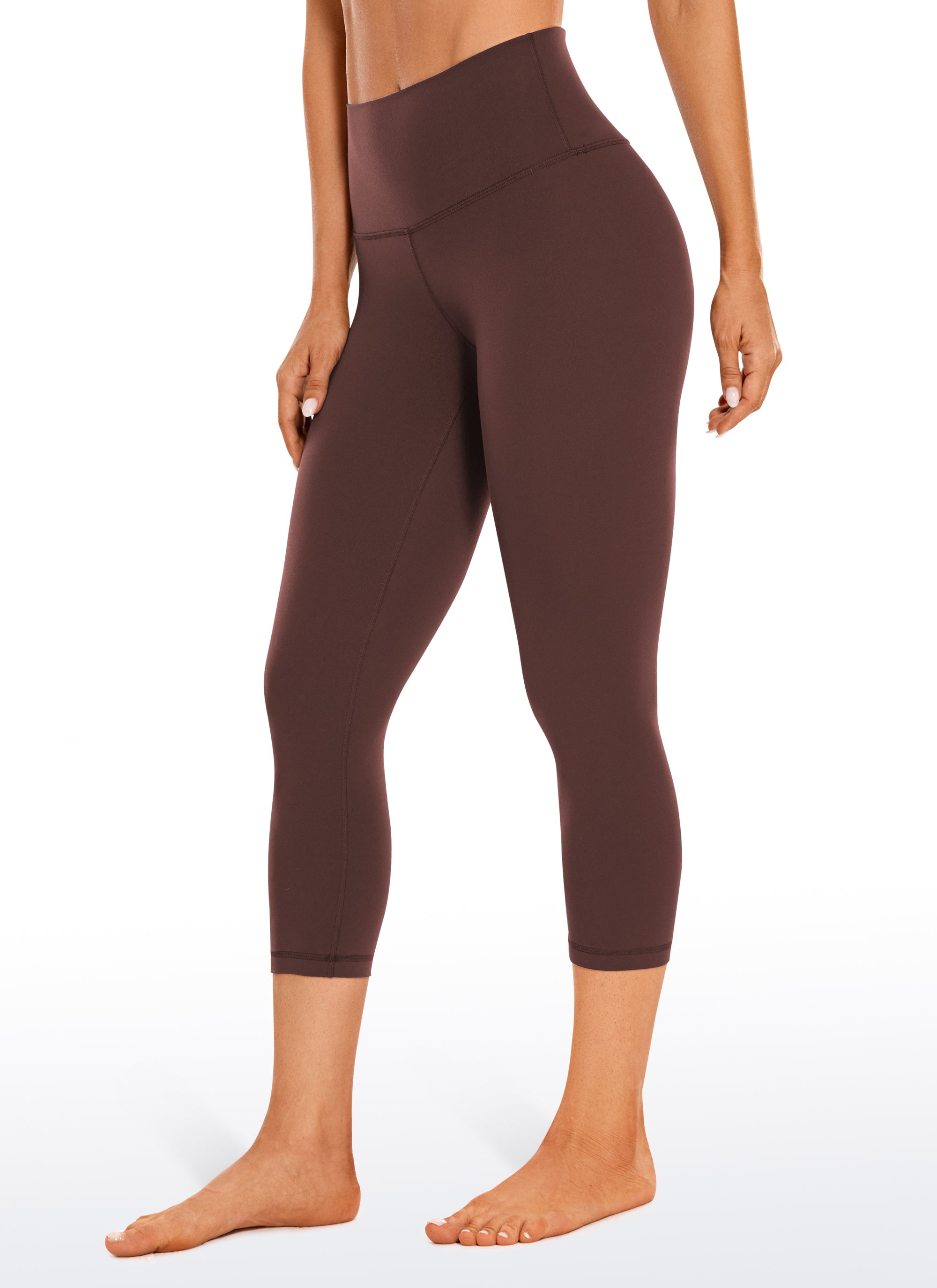 CRZ YOGA Butterluxe Leggings de Tiro Alto de 21 Pulgadas para Mujer Gris pardo