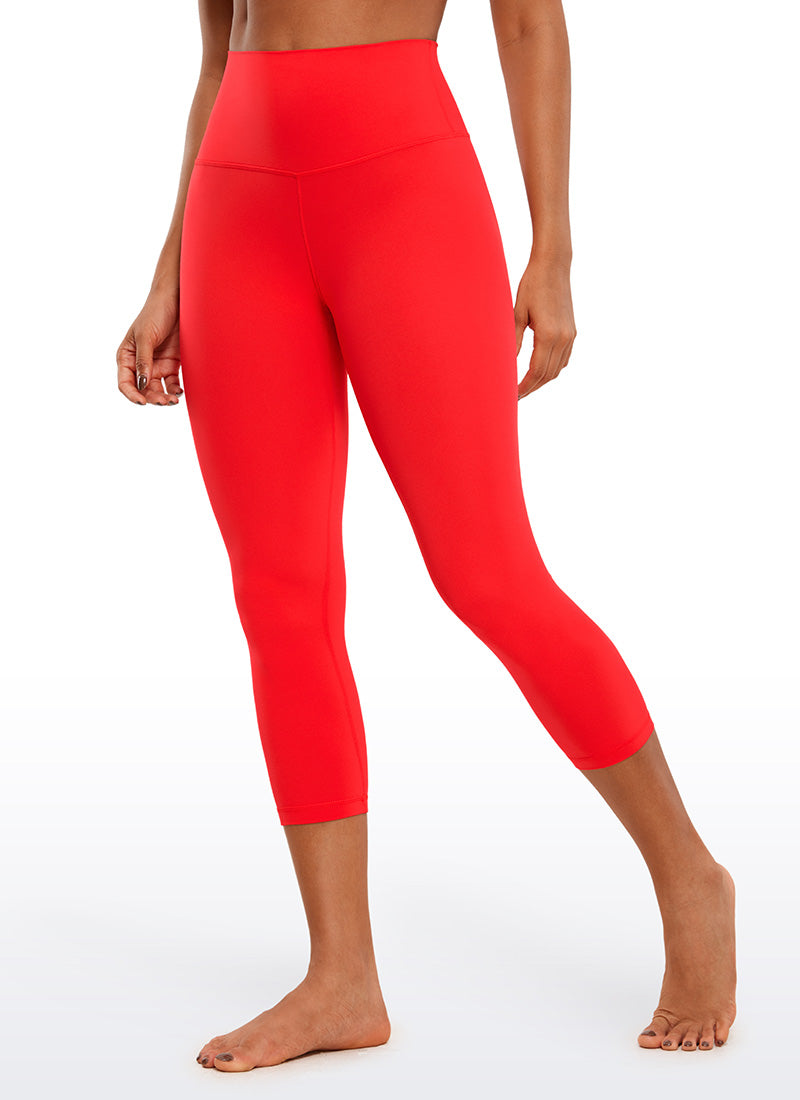 CRZ YOGA Butterluxe Leggings de Tiro Alto de 21 Pulgadas para Mujer Rojo oscuro
