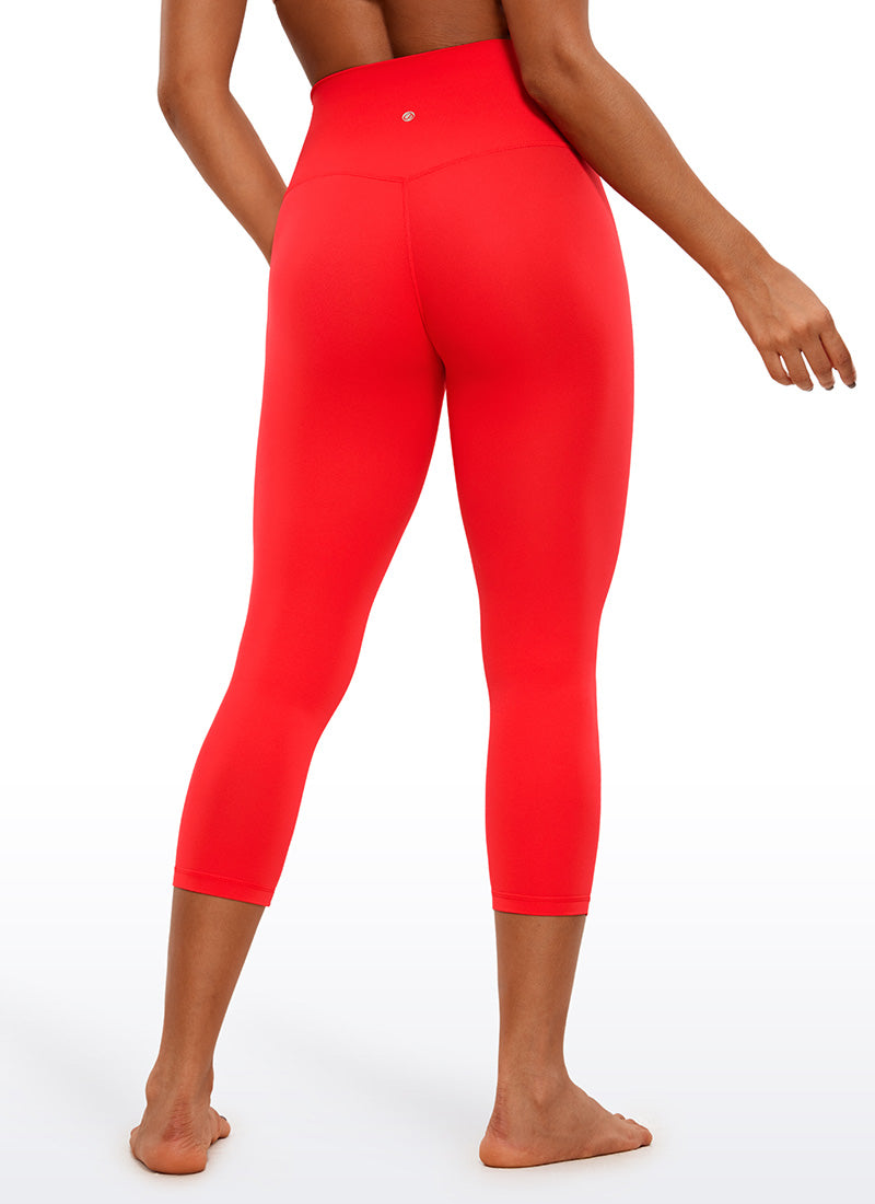 CRZ YOGA Butterluxe Leggings de Tiro Alto de 21 Pulgadas para Mujer Rojo oscuro