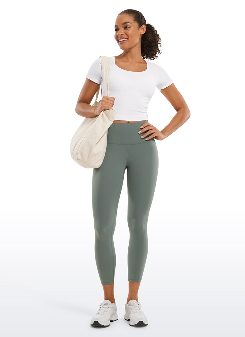 CRZ YOGA Butterluxe Leggings de Tiro Alto de 23 Pulgadas para Mujer Salvia gris