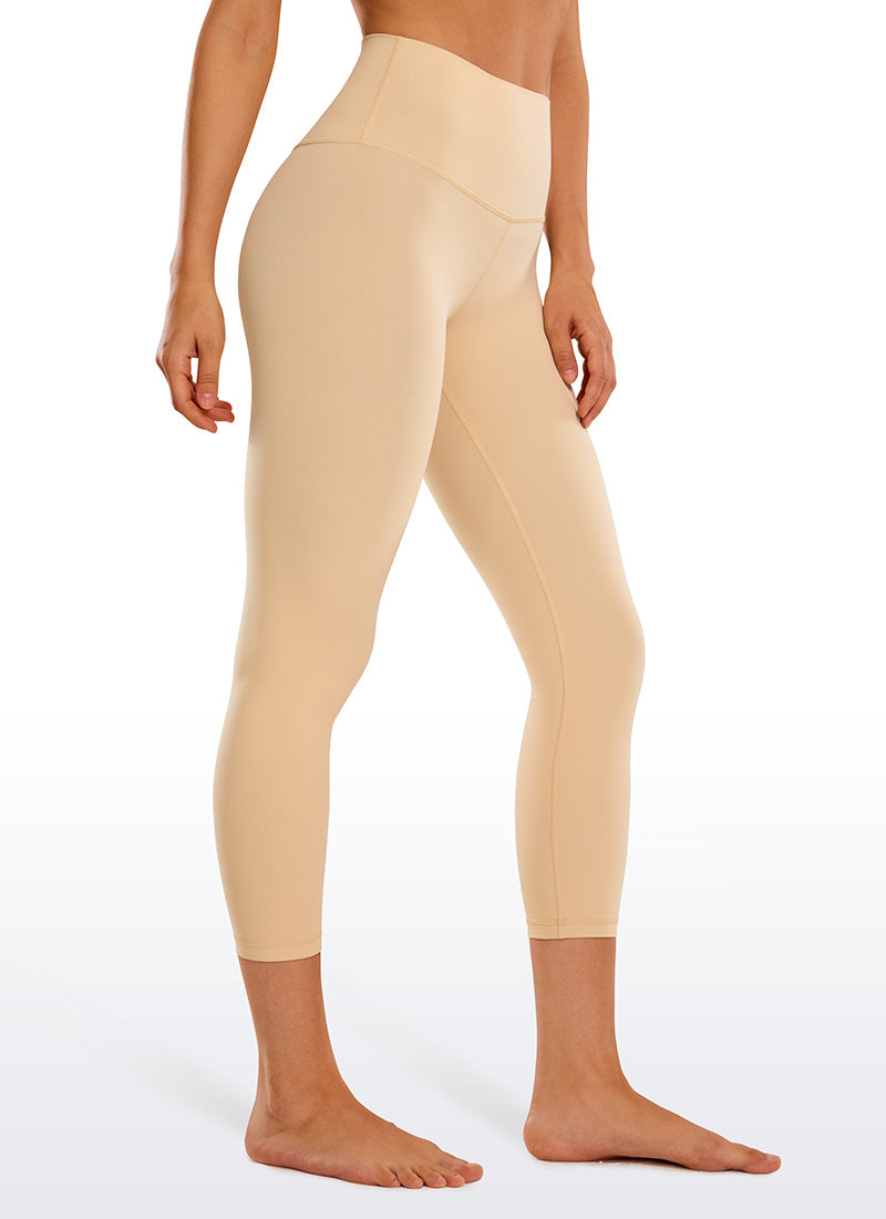 CRZ YOGA Butterluxe Leggings de Tiro Alto de 23 Pulgadas para Mujer Batido De Bronceado