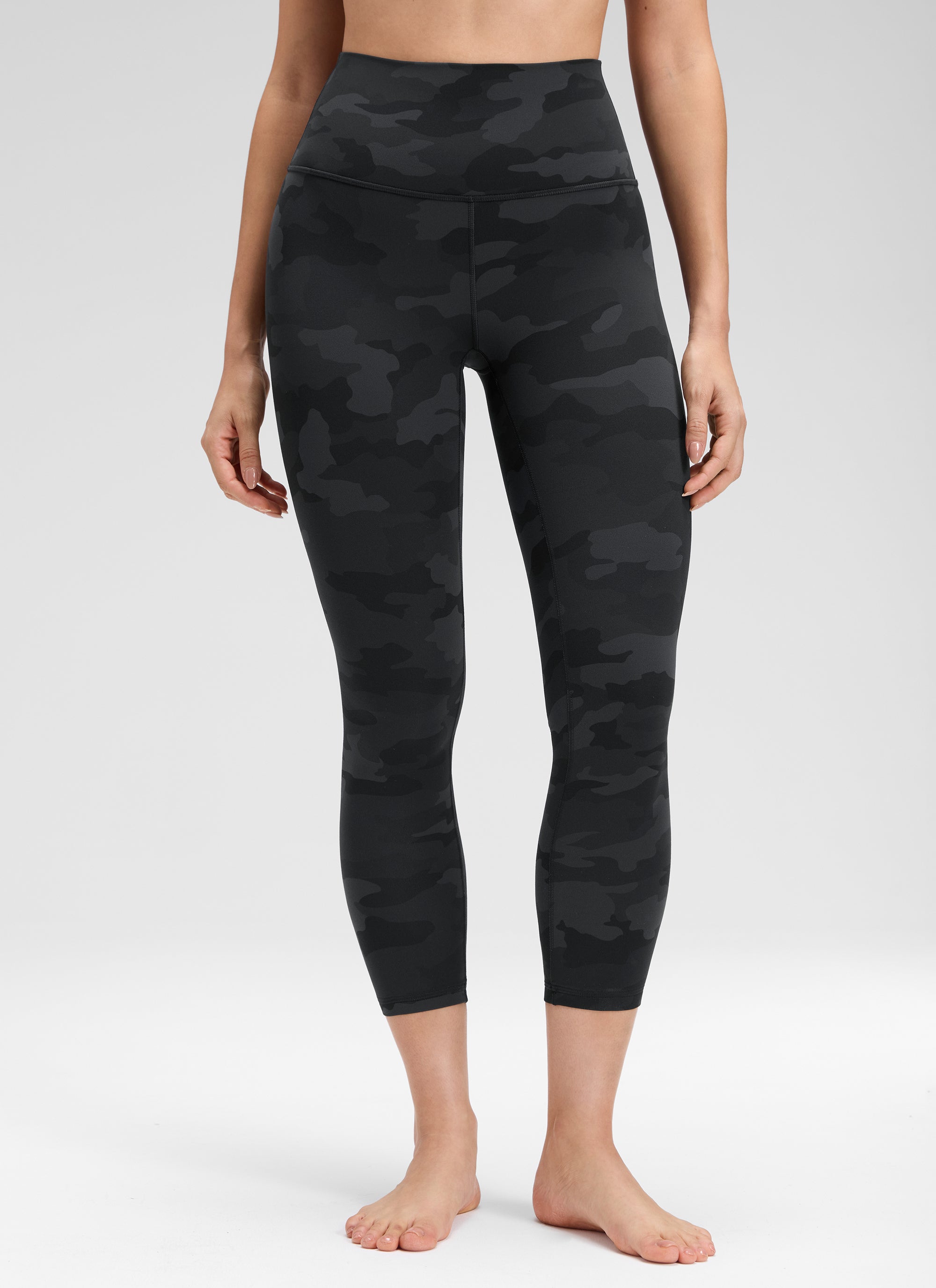 CRZ YOGA Butterluxe Leggings de Tiro Alto de 23 Pulgadas para Mujer Gris oscuro Camuflaje 2