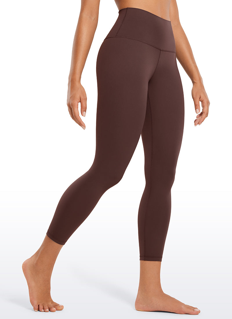 CRZ YOGA Butterluxe Leggings de Tiro Alto de 23 Pulgadas para Mujer Gris pardo