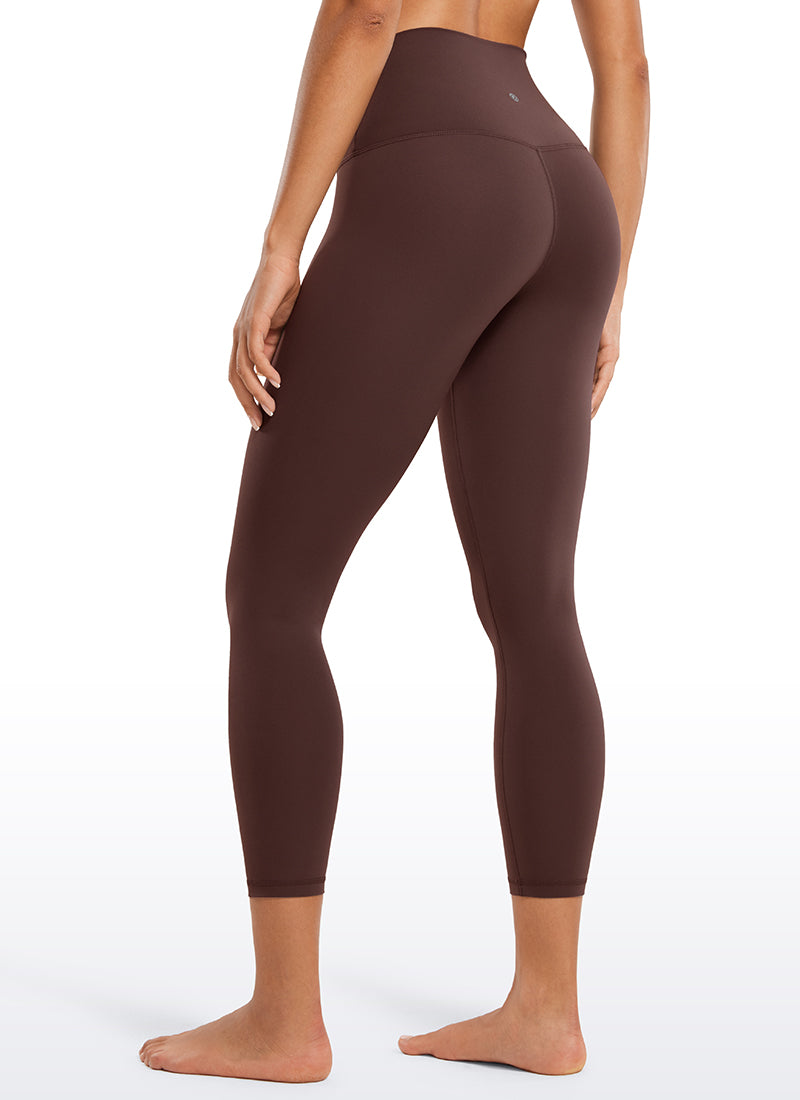 CRZ YOGA Butterluxe Leggings de Tiro Alto de 23 Pulgadas para Mujer Gris pardo