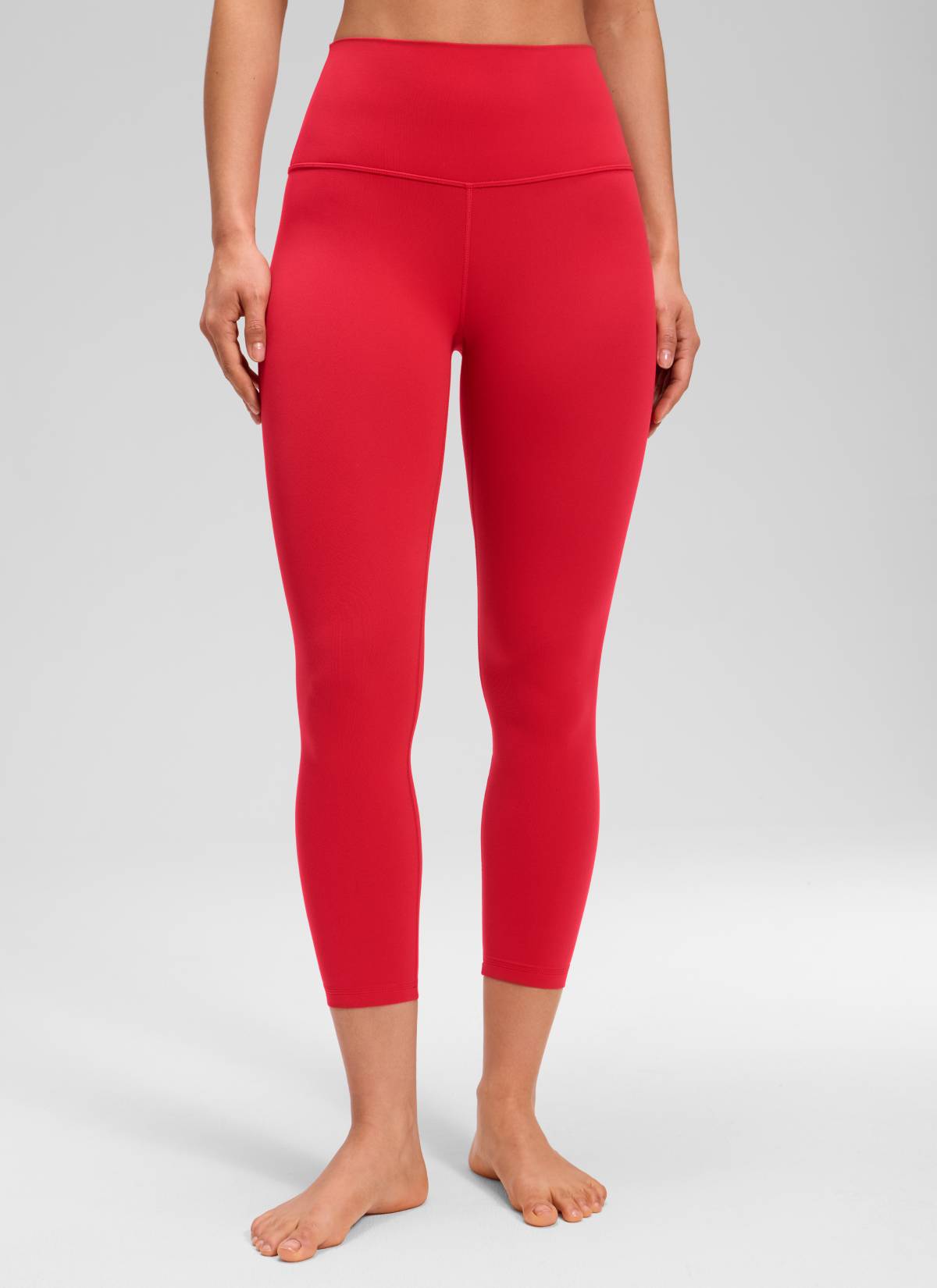CRZ YOGA Butterluxe Leggings de Tiro Alto de 23 Pulgadas para Mujer Rojo Aurora
