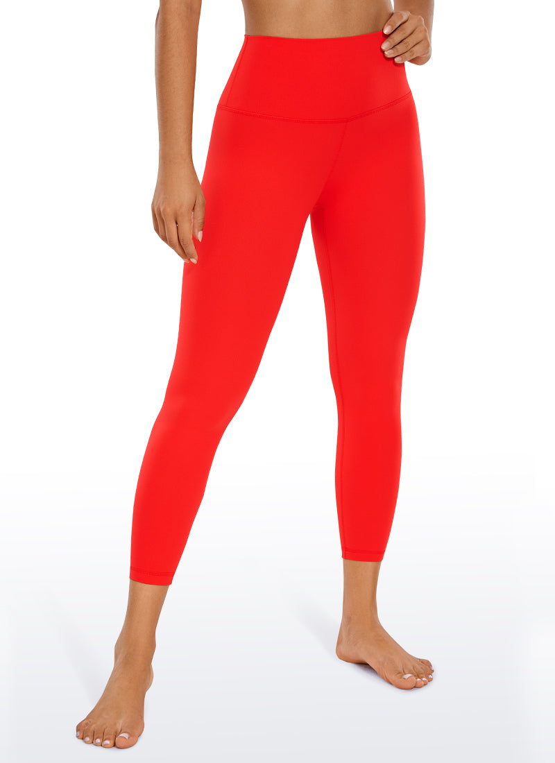 CRZ YOGA Butterluxe Leggings de Tiro Alto de 23 Pulgadas para Mujer Rojo oscuro
