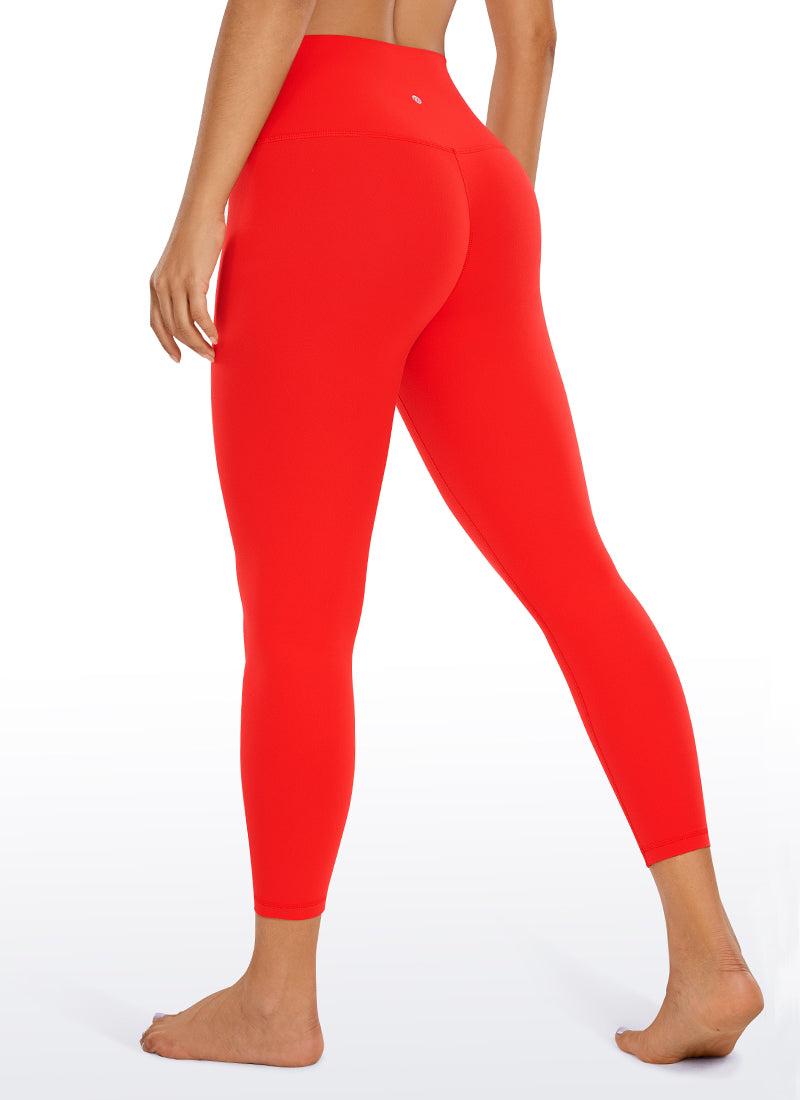 CRZ YOGA Butterluxe Leggings de Tiro Alto de 23 Pulgadas para Mujer Rojo oscuro