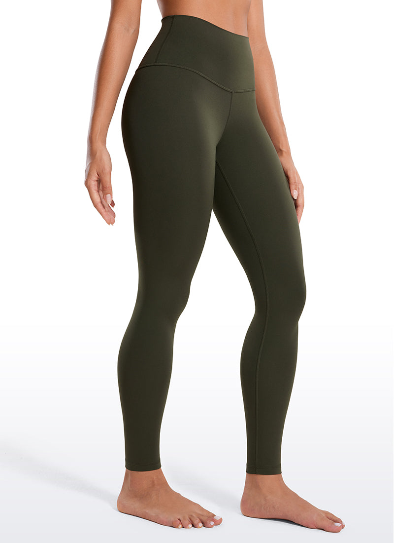 CRZ YOGA Butterluxe Leggings de Yoga de Tiro Alto para Mujer Verde Oliva @model_info:Fiona