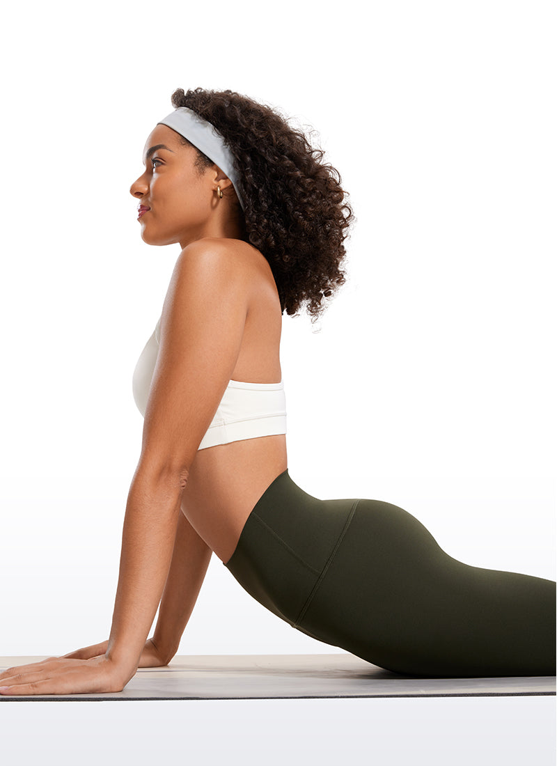 CRZ YOGA Butterluxe Leggings de Yoga de Tiro Alto para Mujer Verde Oliva @model_info:Fiona