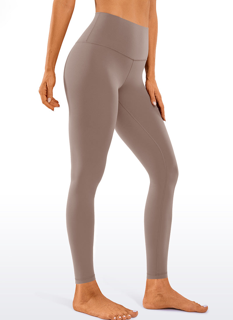 CRZ YOGA Butterluxe Leggings de Yoga de Tiro Alto para Mujer Marrón Morada