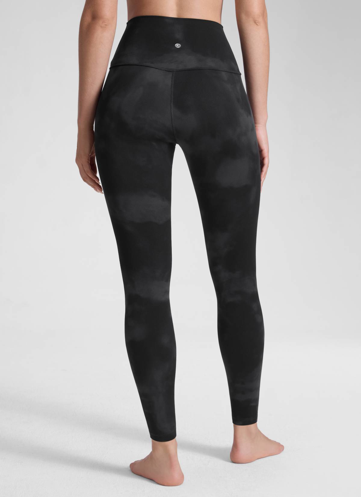 CRZ YOGA Butterluxe Leggings de Yoga de Tiro Alto para Mujer Flores De Tinte Negro