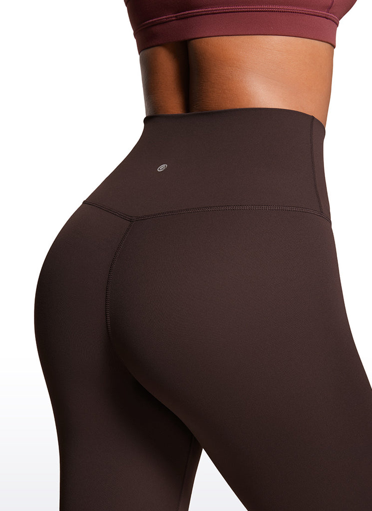 CRZ YOGA Butterluxe Leggings de Yoga de Tiro Alto para Mujer Marrón Fudge Caliente