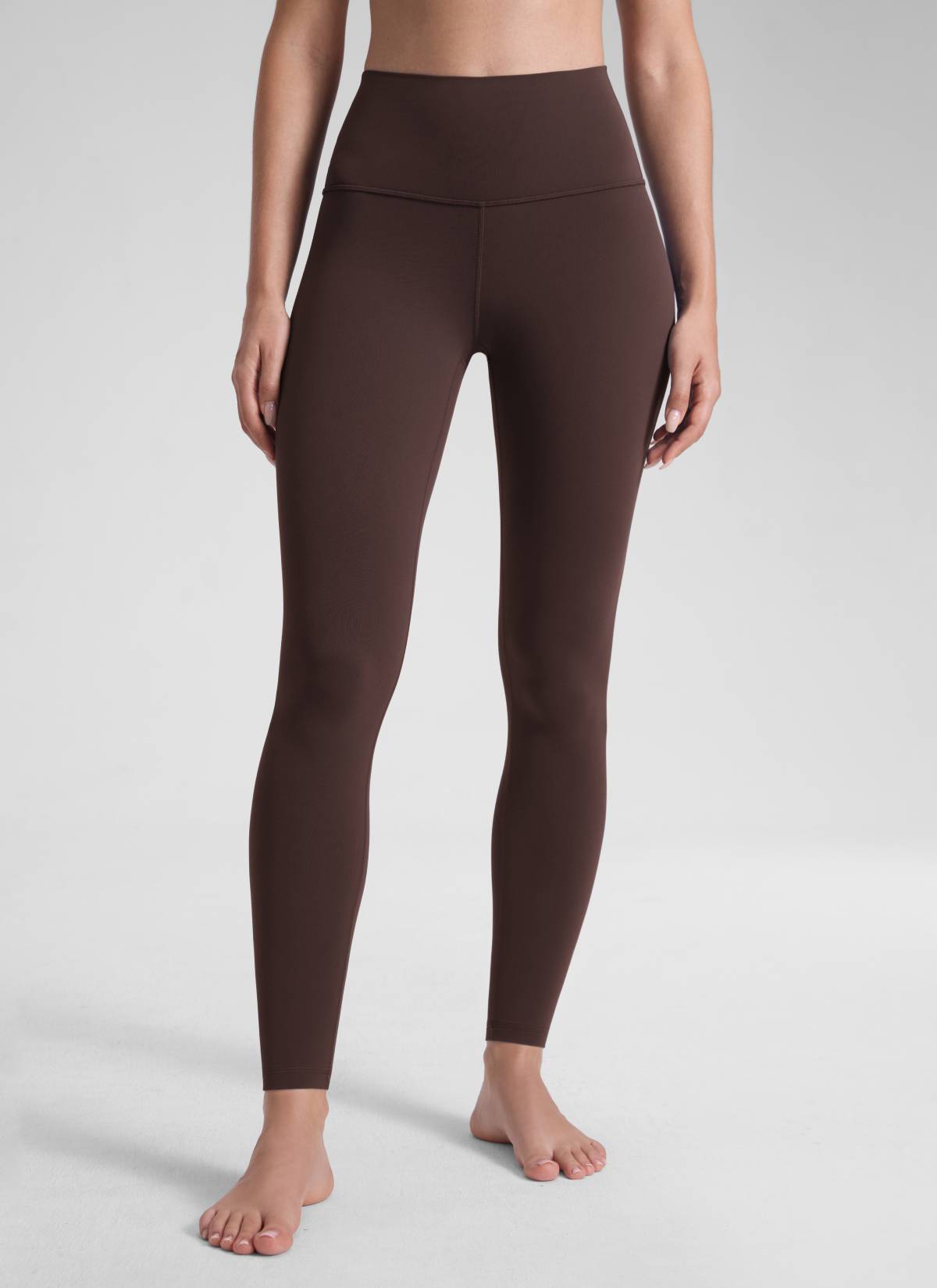 CRZ YOGA Butterluxe Leggings de Yoga de Tiro Alto para Mujer Marrón Fudge Caliente @model_info:Malisa