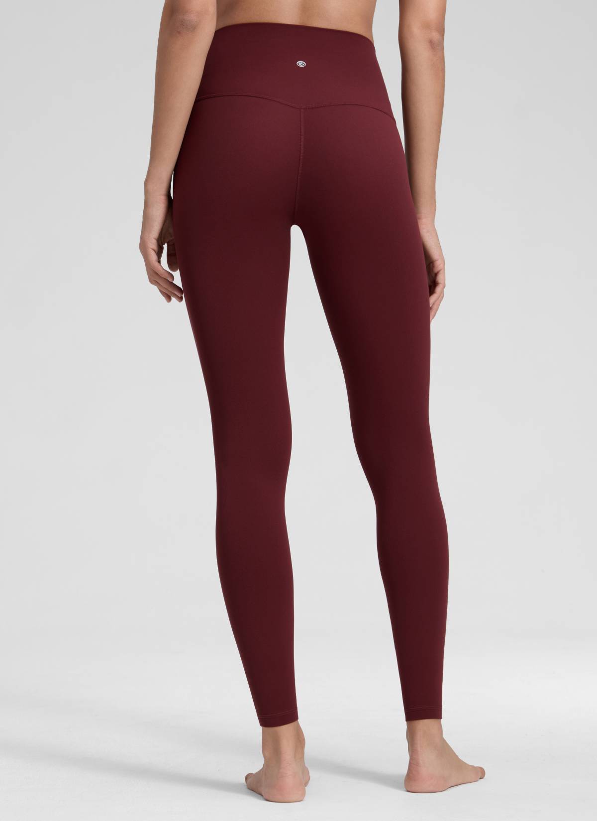 CRZ YOGA Butterluxe Leggings de Yoga de Tiro Alto para Mujer Merlot Rojo @model_info:Jenna