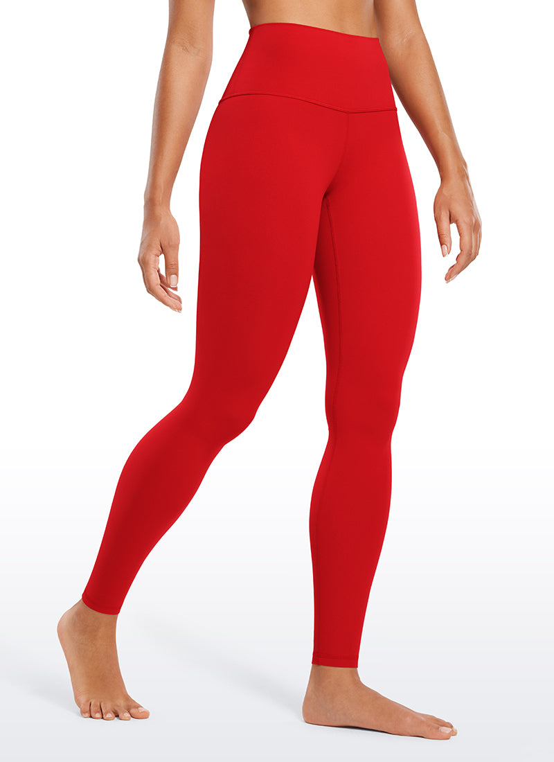 CRZ YOGA Butterluxe Leggings de Yoga de Tiro Alto para Mujer Chile Rojo