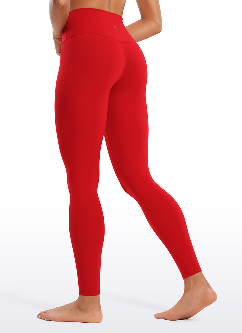 CRZ YOGA Butterluxe Leggings de Yoga de Tiro Alto para Mujer Chile Rojo