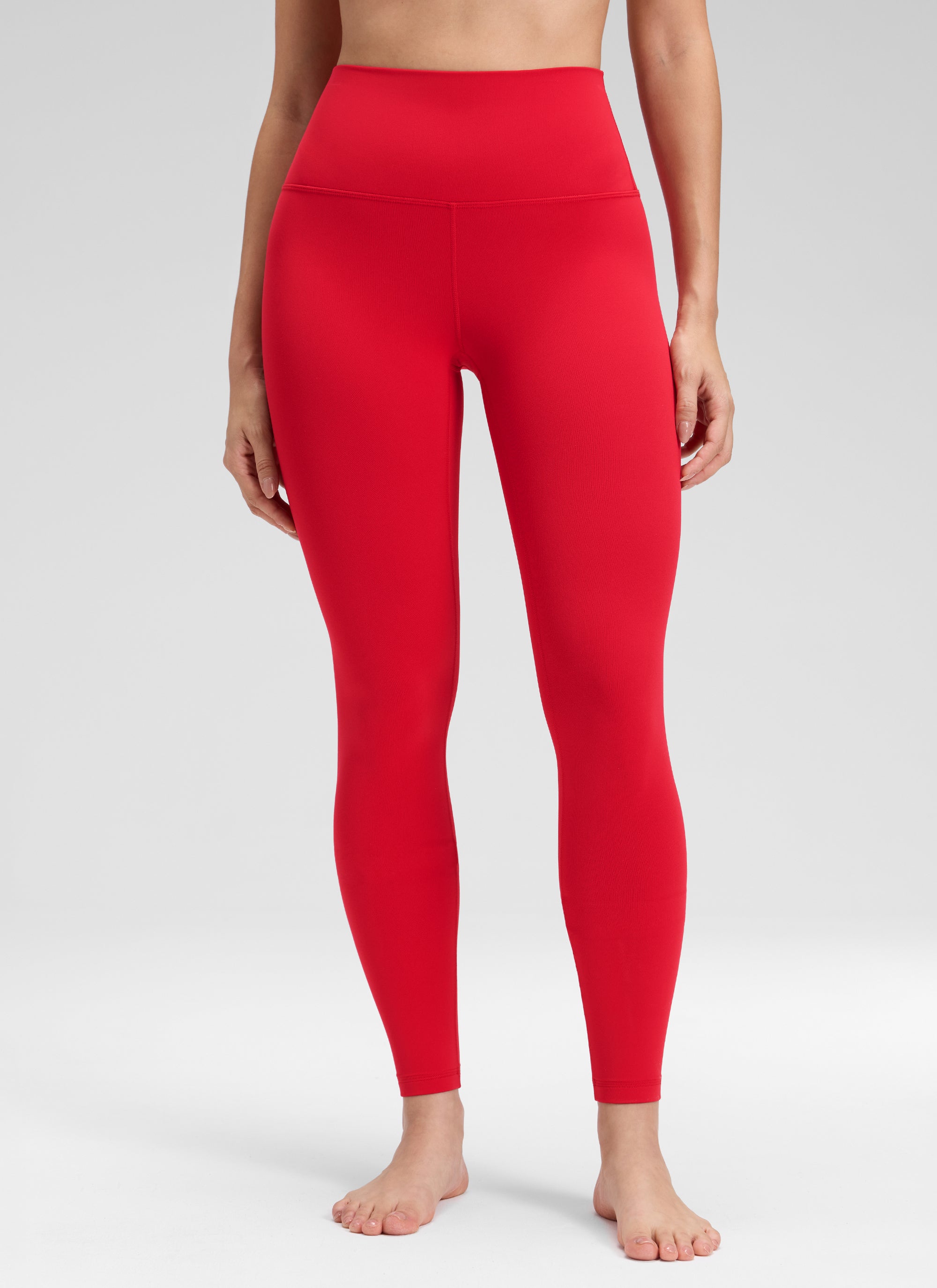 CRZ YOGA Butterluxe Leggings de Yoga de Tiro Alto para Mujer Rojo Aurora
