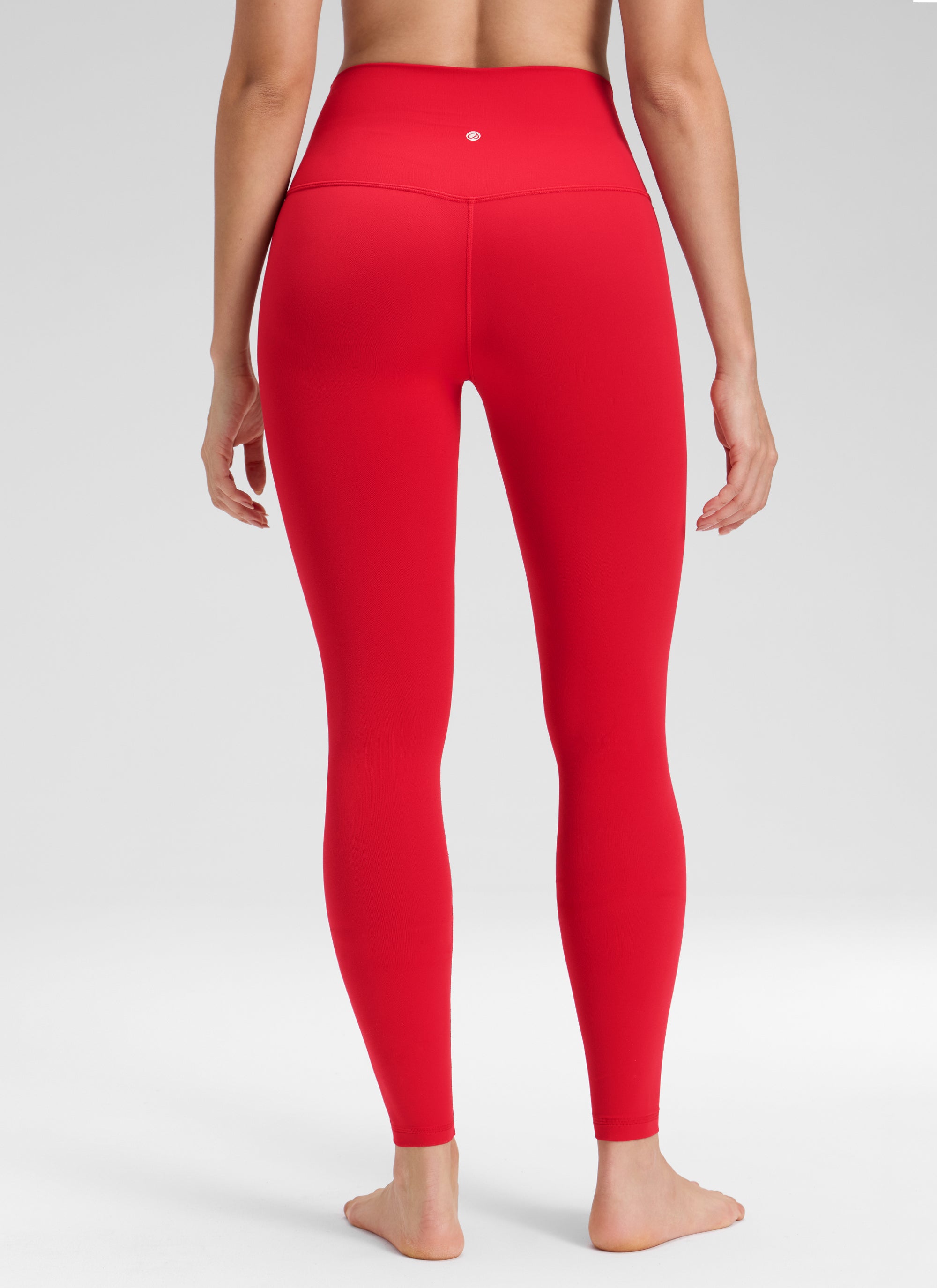 CRZ YOGA Butterluxe Leggings de Yoga de Tiro Alto para Mujer Rojo Aurora