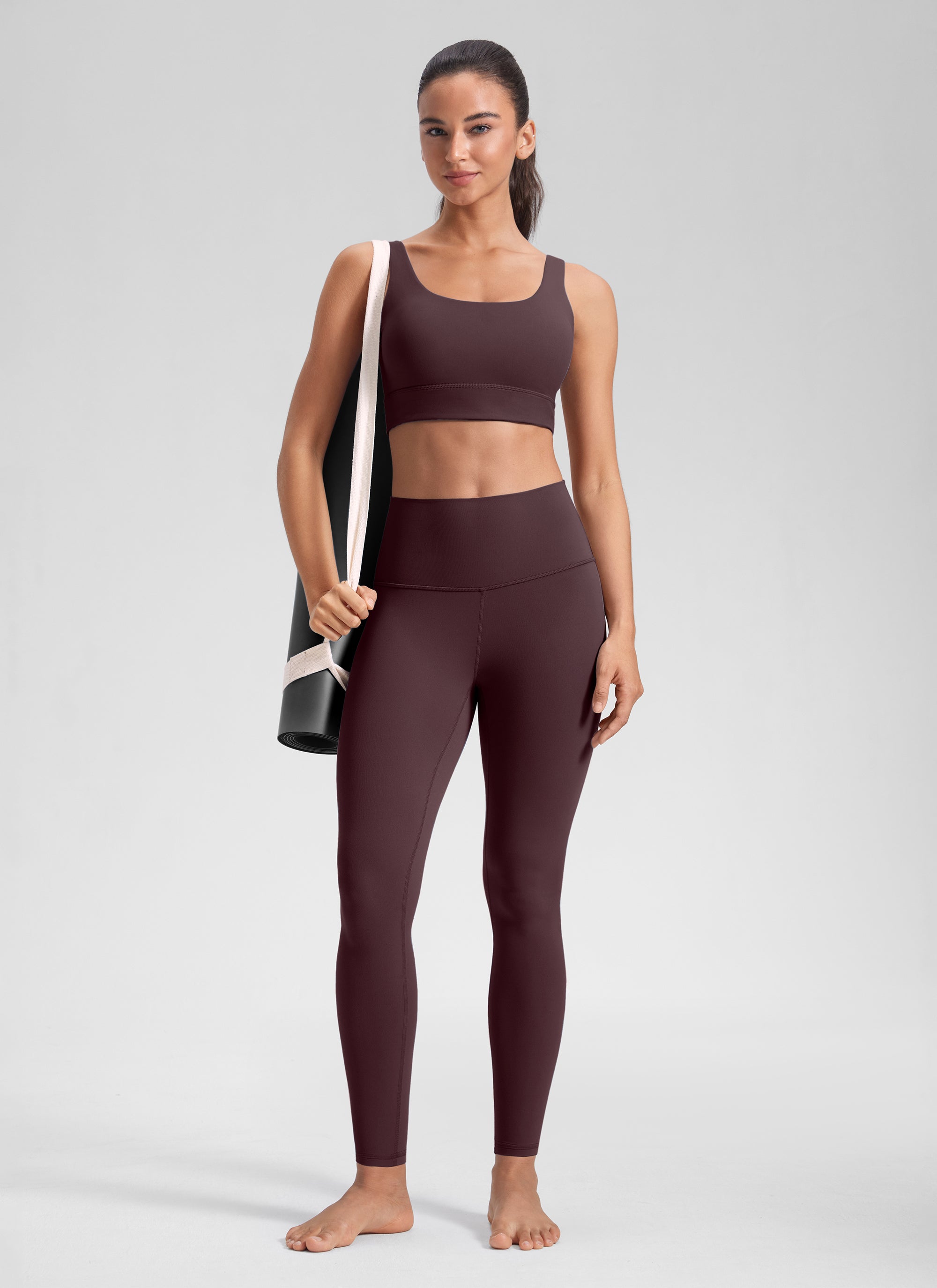 CRZ YOGA Butterluxe Leggings de Yoga de Tiro Alto para Mujer Ciruela madura