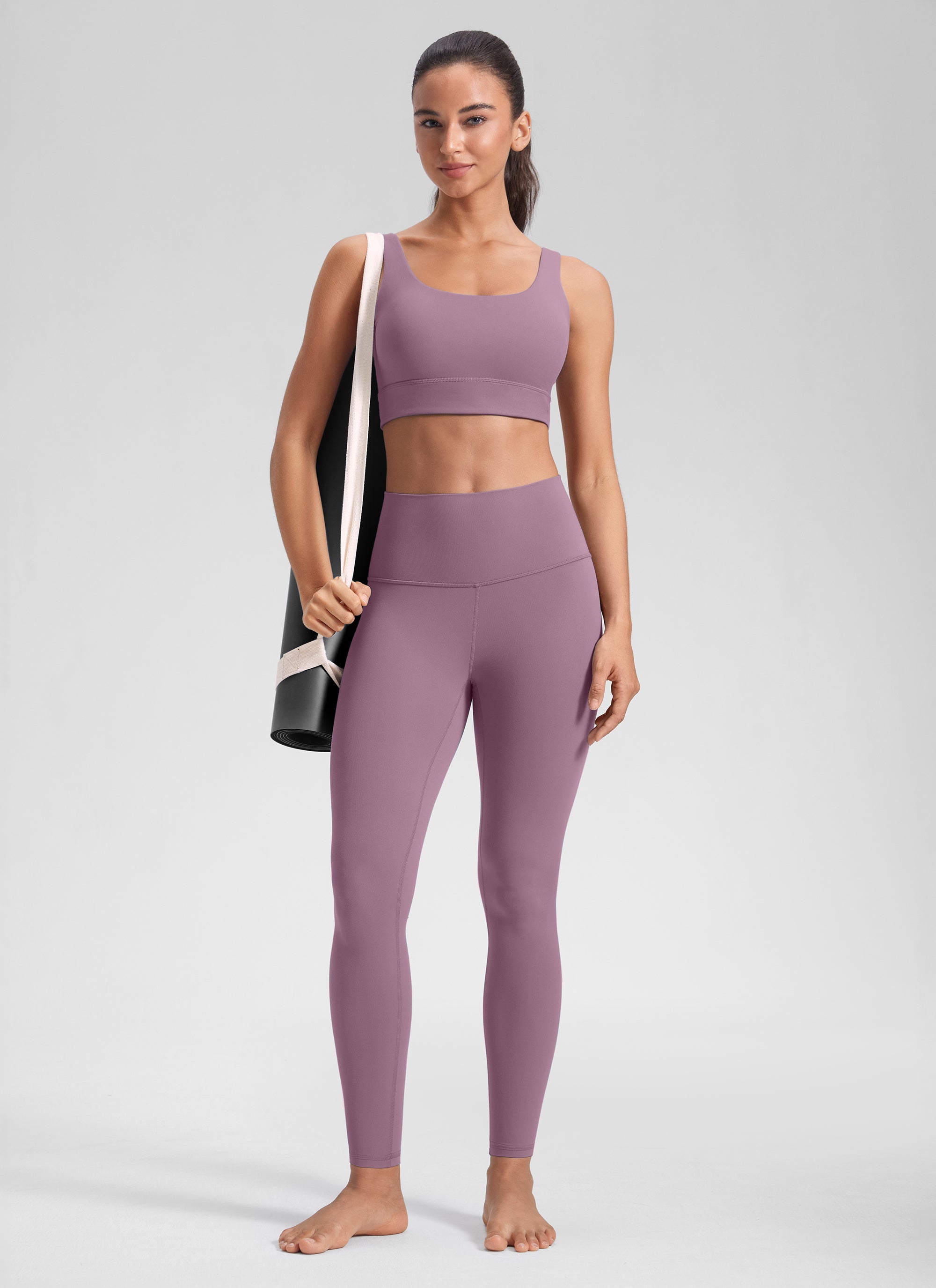 CRZ YOGA Butterluxe Leggings de Yoga de Tiro Alto para Mujer Lavanda claro