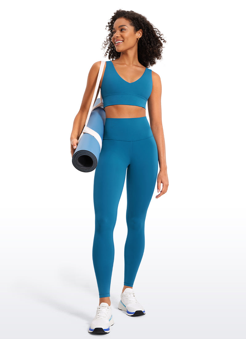 CRZ YOGA Butterluxe Leggings de Yoga de Tiro Alto para Mujer Azul supersónico