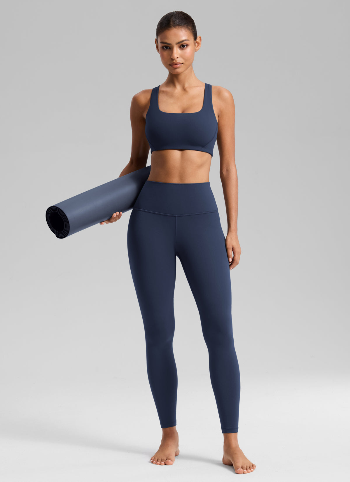 CRZ YOGA Butterluxe Leggings de Yoga de Tiro Alto para Mujer Azul Club @model_info:T