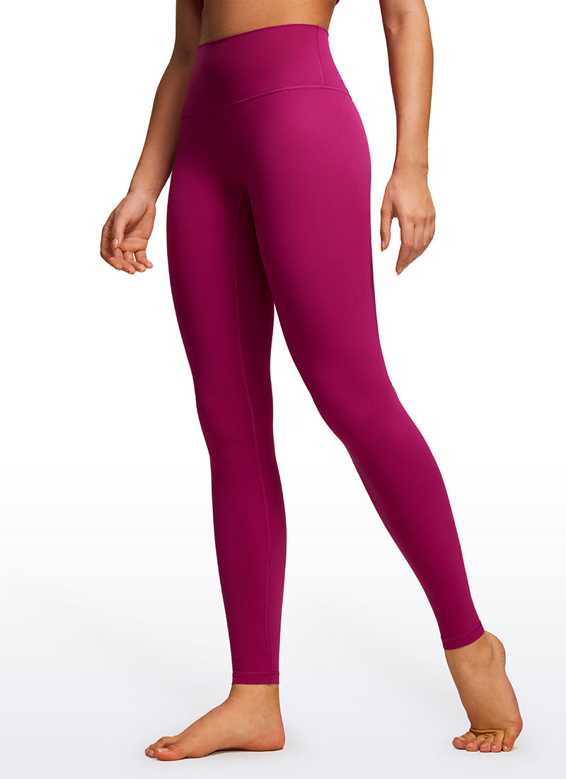 Butterluxe CRZ YOGA Leggings de Yoga de Tiro Alto para Mujer Magenta Púrpura