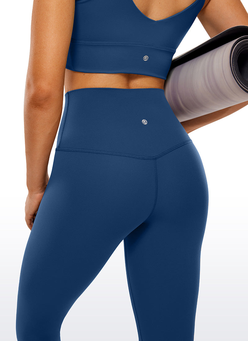 Butterluxe CRZ YOGA Leggings de Yoga de Tiro Alto para Mujer MARFIL FRANCÉS
