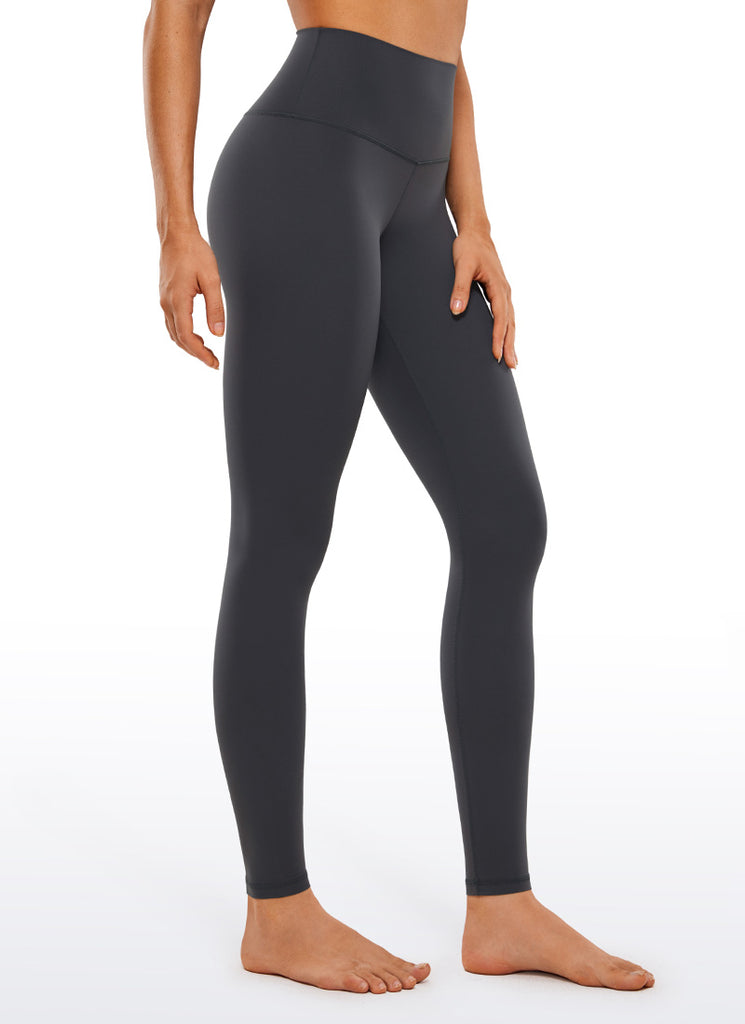 Butterluxe CRZ YOGA Leggings de Yoga de Tiro Alto para Mujer Gris misterioso