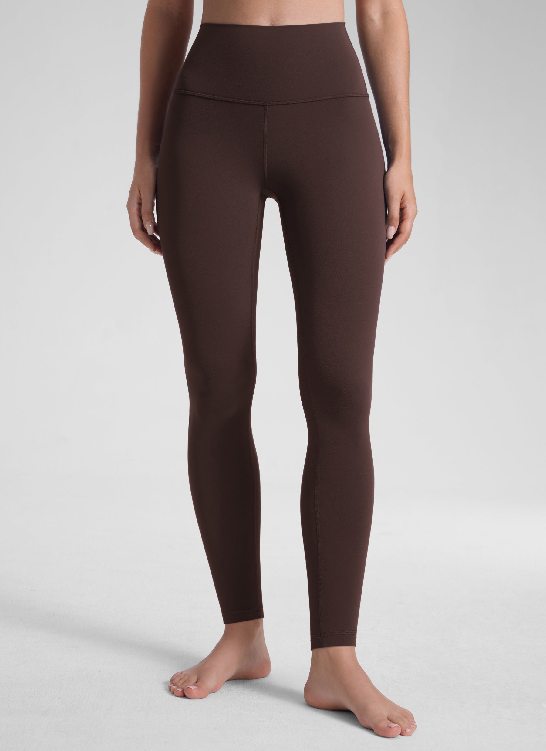 Butterluxe CRZ YOGA Leggings de Yoga de Tiro Alto para Mujer Marrón Fudge Caliente