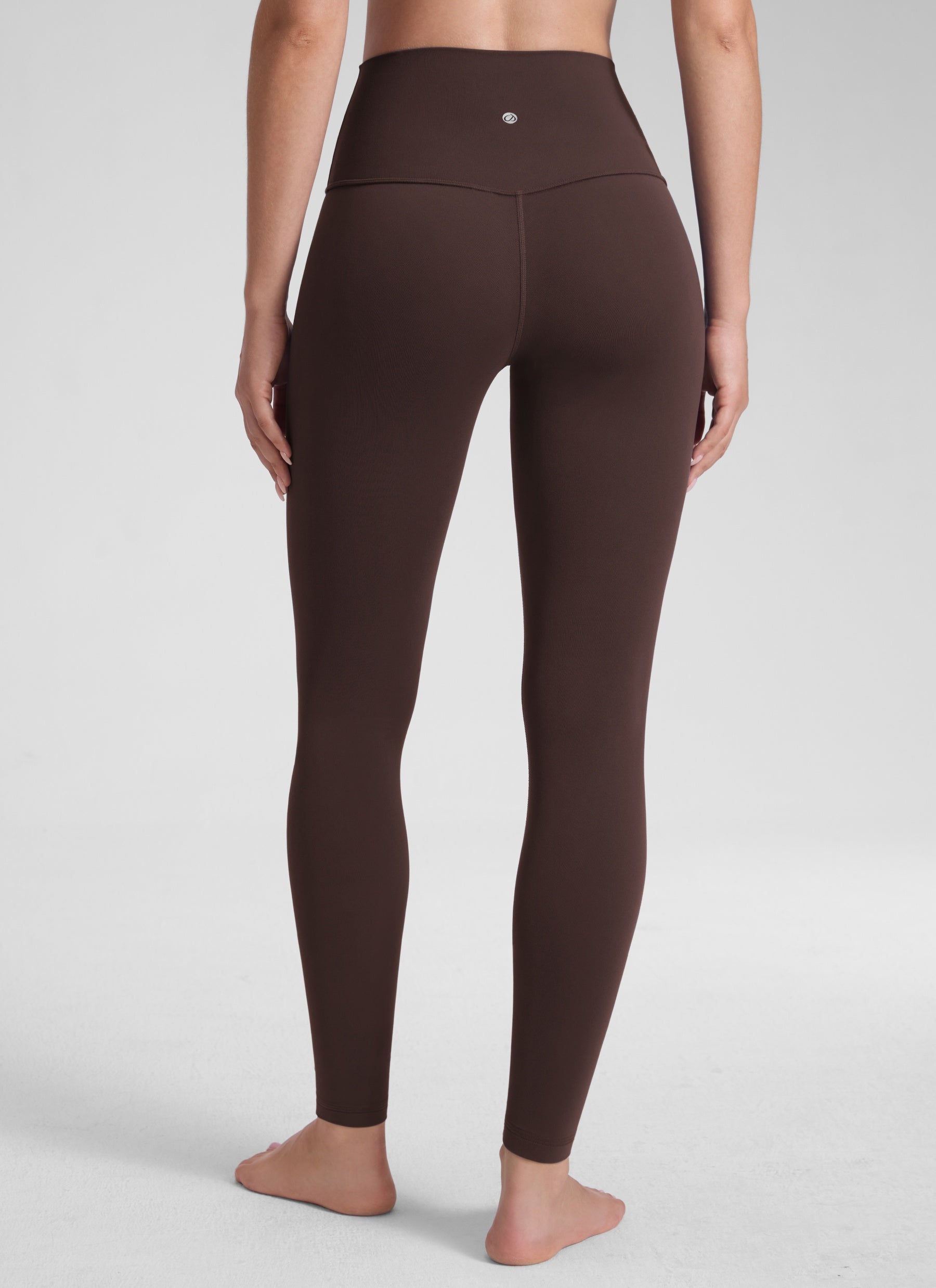 Butterluxe CRZ YOGA Leggings de Yoga de Tiro Alto para Mujer Marrón Fudge Caliente