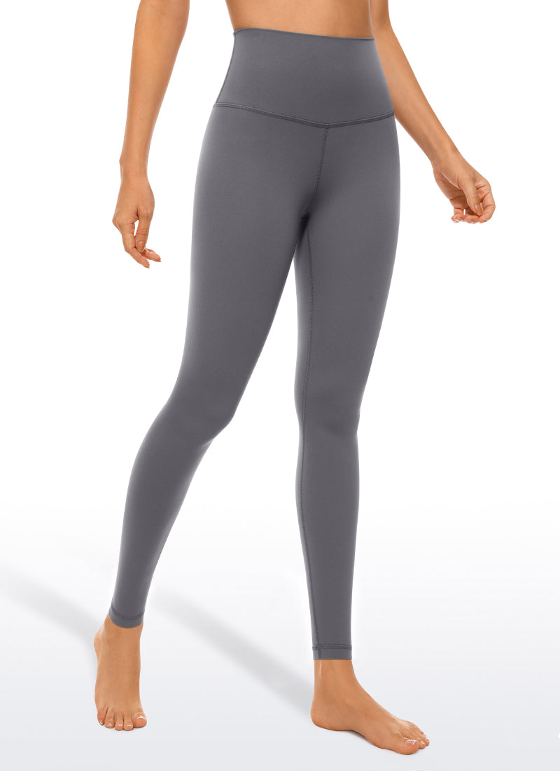 Butterluxe CRZ YOGA Leggings de Yoga de Tiro Alto para Mujer Carbono oscuro