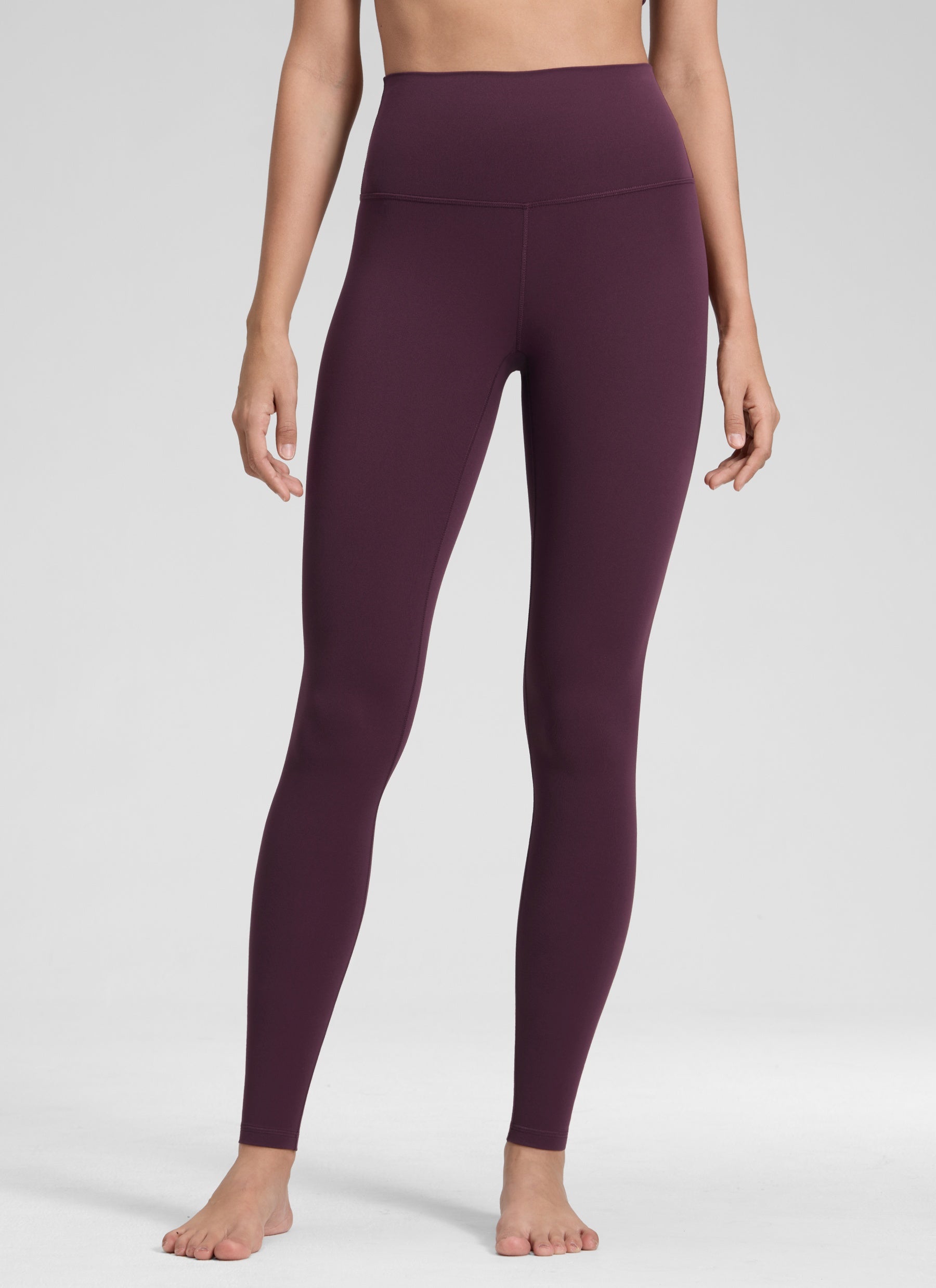 Butterluxe CRZ YOGA Leggings de Yoga de Tiro Alto para Mujer Deep Purple