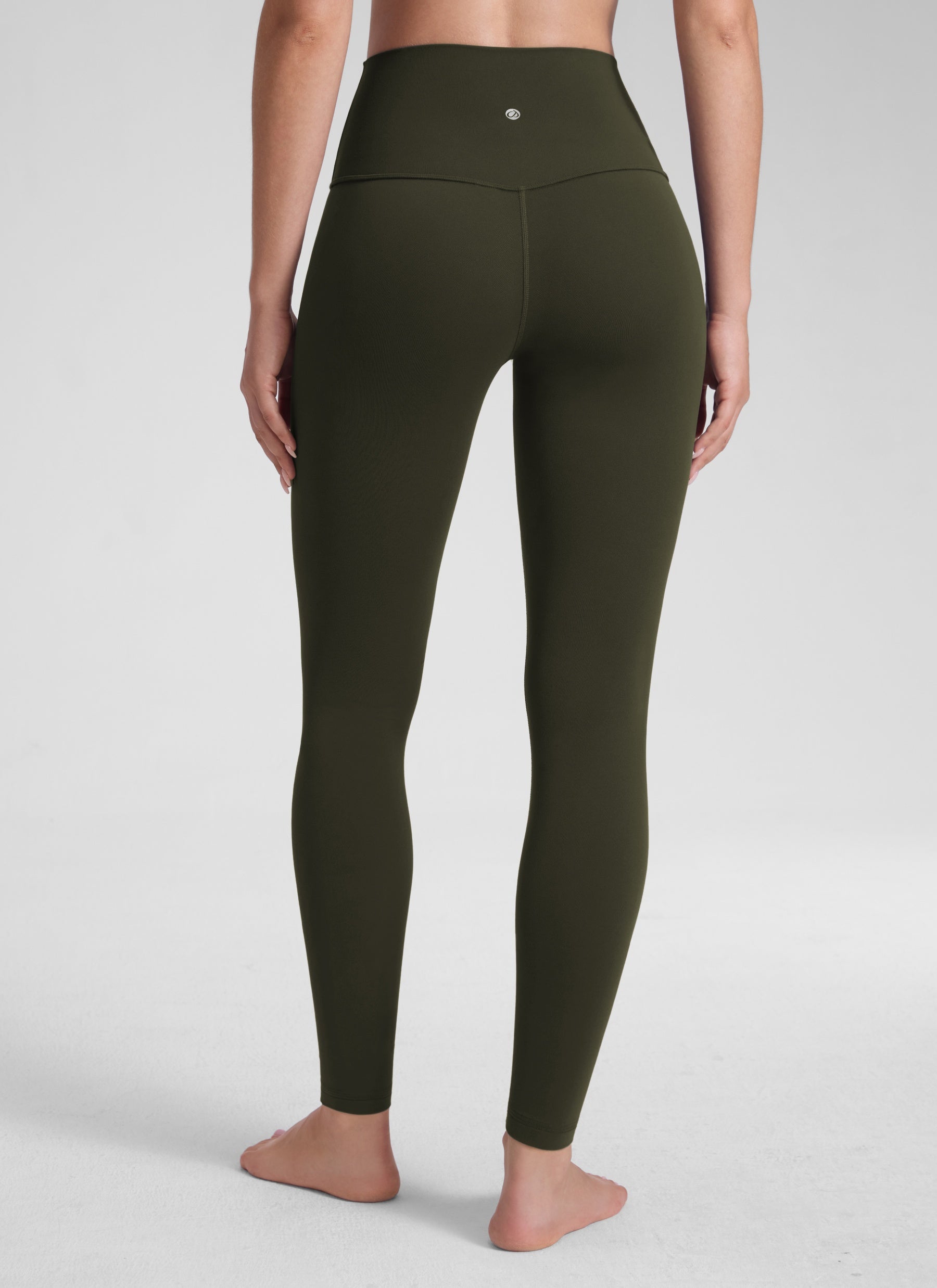 Butterluxe CRZ YOGA Leggings de Yoga de Tiro Alto para Mujer Verde Oliva