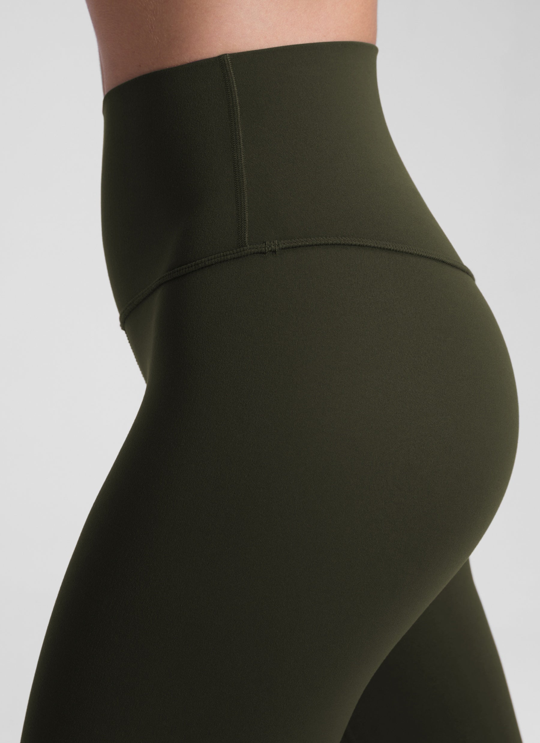 Butterluxe CRZ YOGA Leggings de Yoga de Tiro Alto para Mujer Verde Oliva