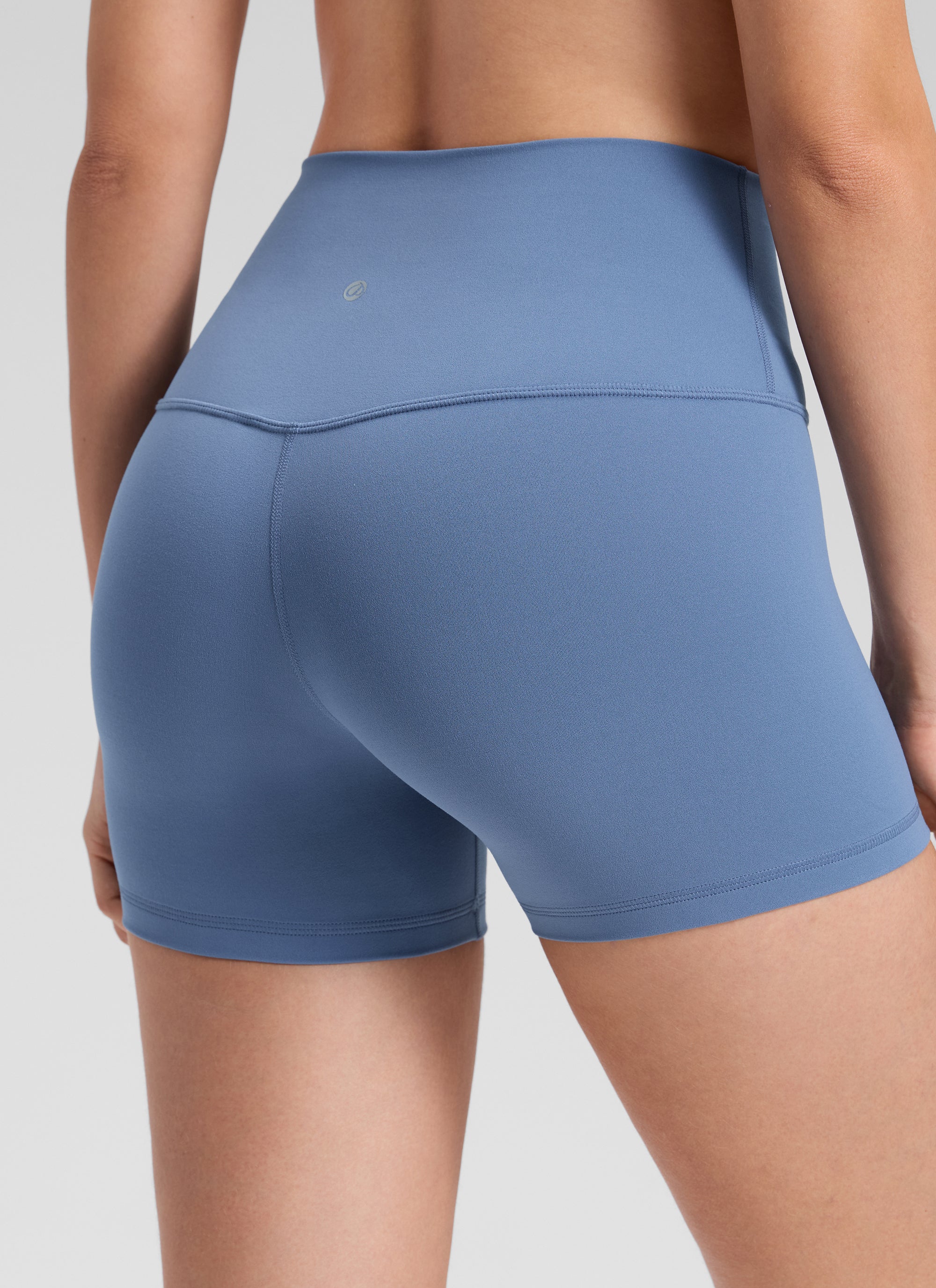 CRZ YOGA  Butterluxe Leggings Cortos con Cintura Alta de 4 Pulgadas Oasis Azul