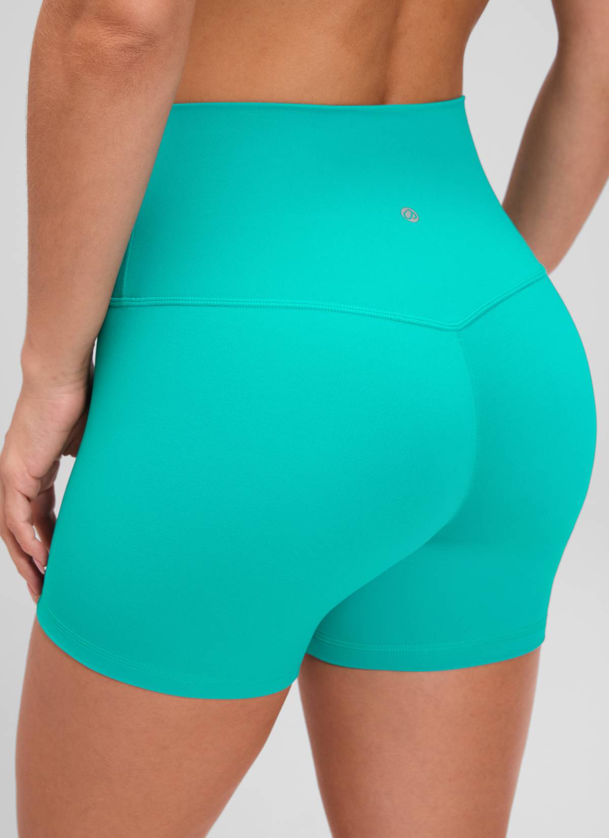 CRZ YOGA  Butterluxe Leggings Cortos con Cintura Alta de 4 Pulgadas Trópicos Teal