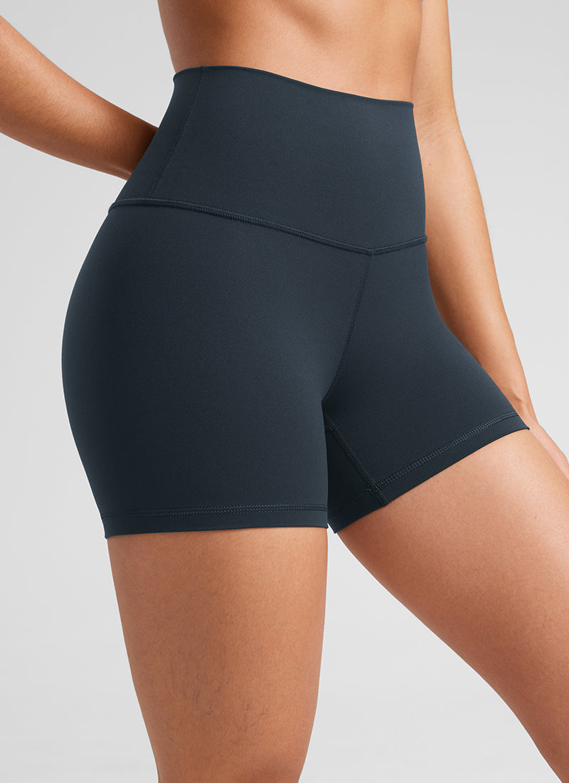 CRZ YOGA  Butterluxe Leggings Cortos con Cintura Alta de 4 Pulgadas True Navy