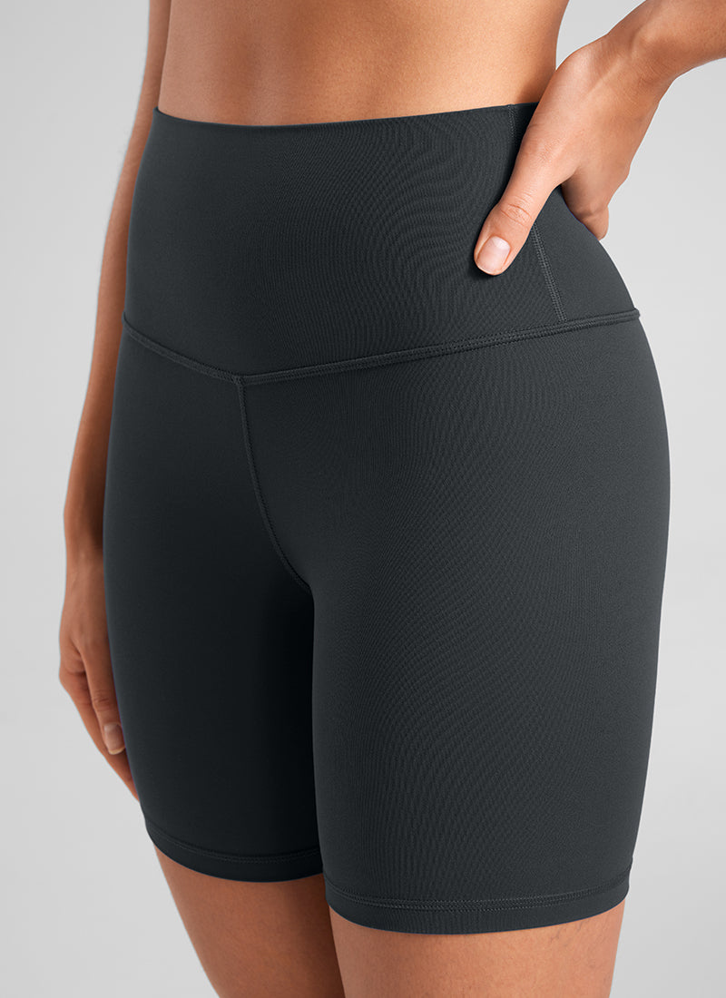 CRZ YOGA Leggings Cortos de Yoga con Cintura Alta para Mujer Melanita