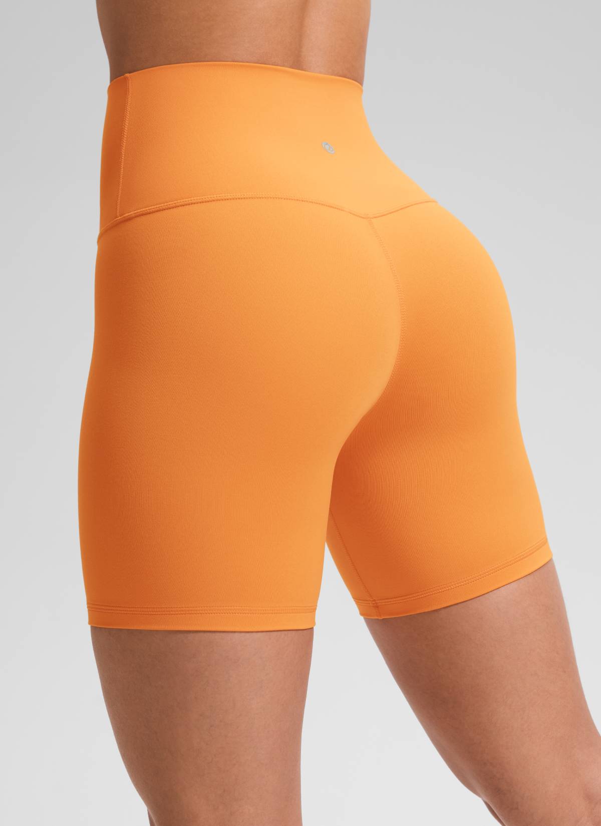 CRZ YOGA Leggings Cortos de Yoga con Cintura Alta para Mujer Naranja Tigre