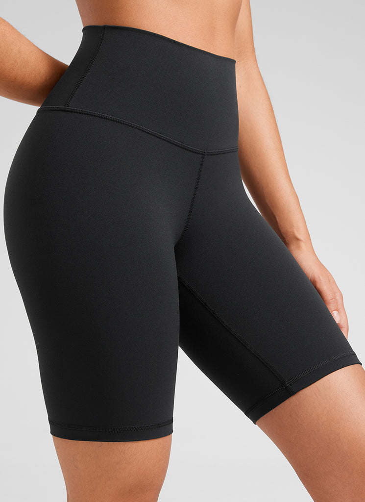 CRZ YOGA Butterluxe Leggings Cortos con Cintura Alta de 8 Pulgadas para Mujer Negro