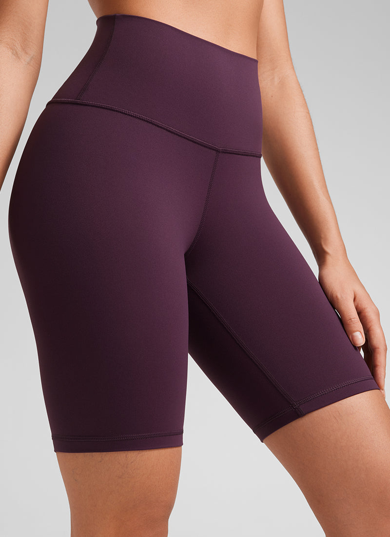CRZ YOGA Butterluxe Leggings Cortos con Cintura Alta para Mujer Deep Purple