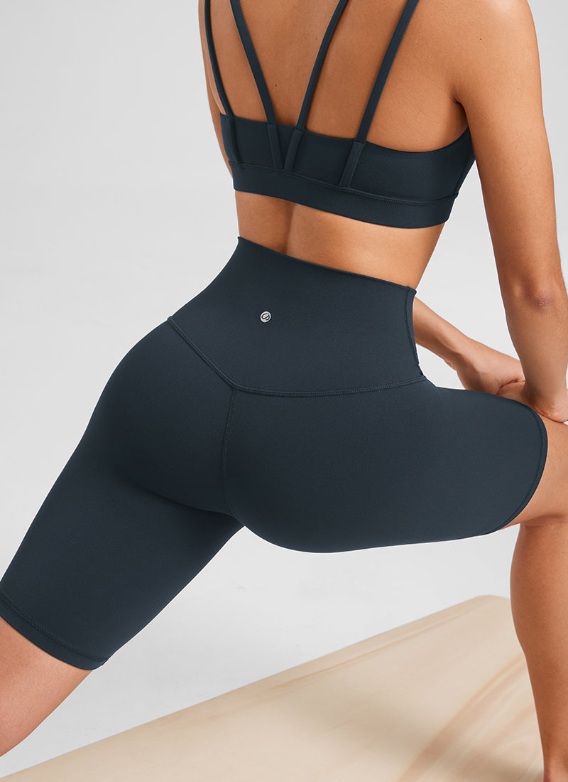 CRZ YOGA Butterluxe Leggings Cortos con Cintura Alta para Mujer True Navy