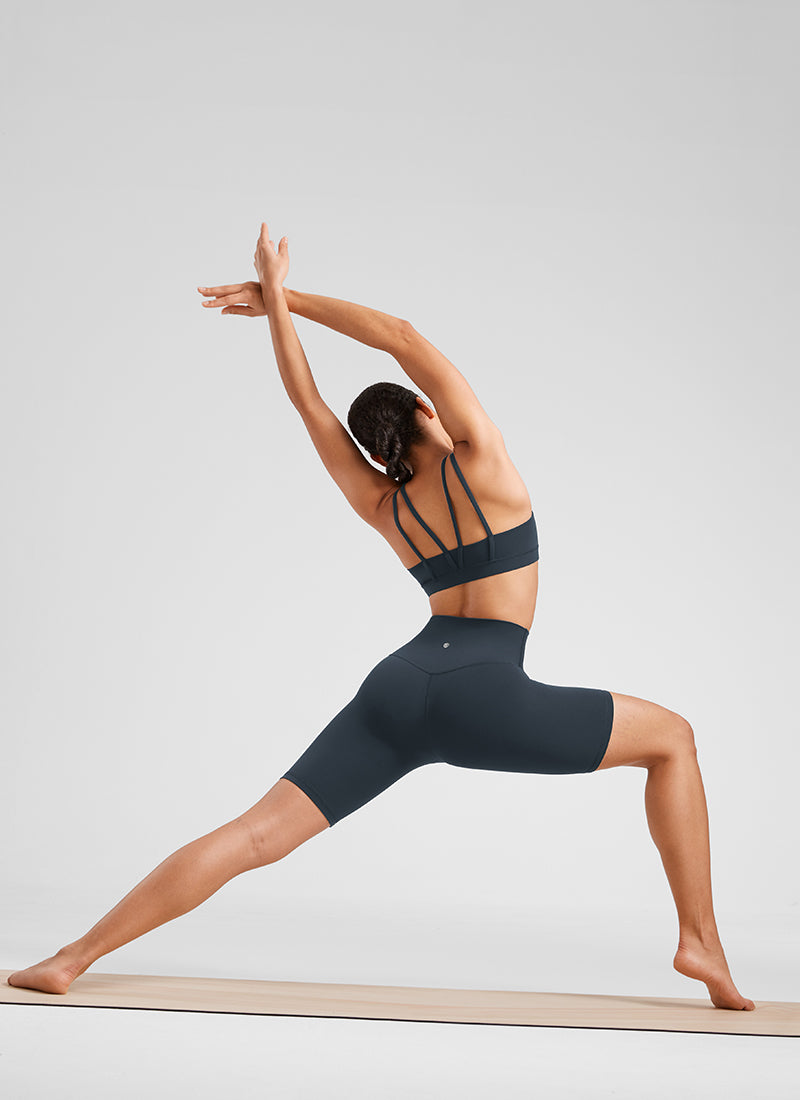 CRZ YOGA Butterluxe Leggings Cortos con Cintura Alta para Mujer True Navy