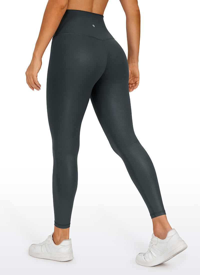 CRZ YOGA Butterluxe Leggings de Piel Sintética Mate para Mujer Melanita Clásica