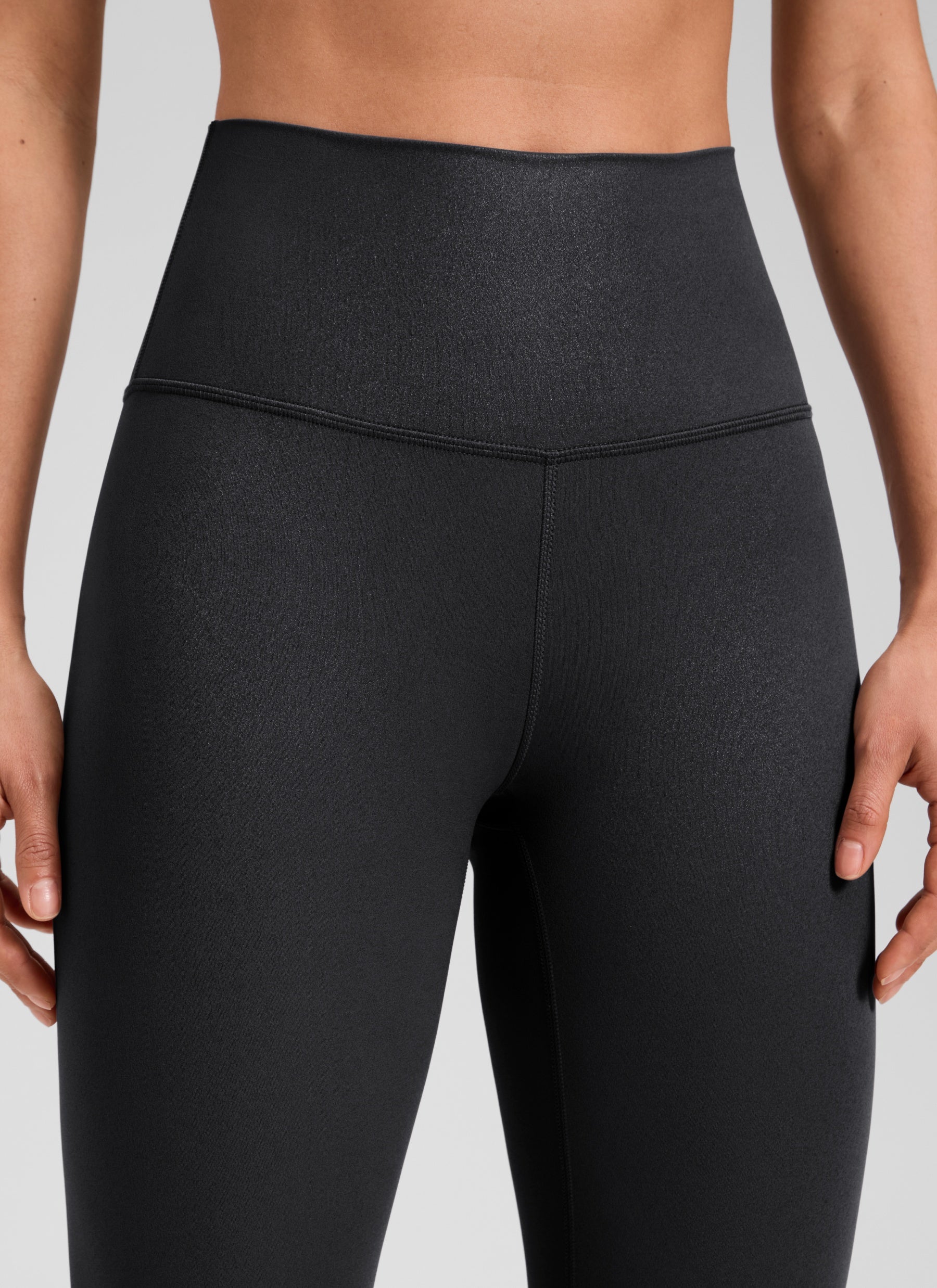 CRZ YOGA Butterluxe Leggings de Piel Sintética Mate para Mujer Estampado Negro