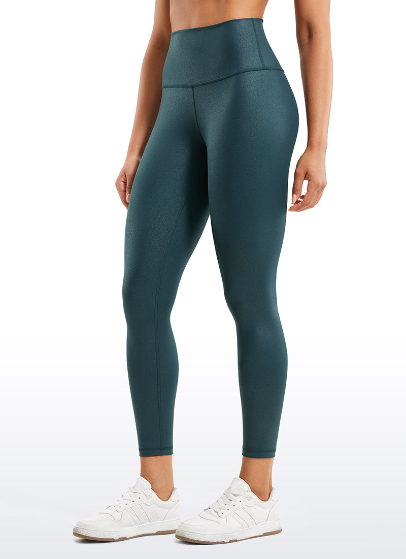 CRZ YOGA Butterluxe Leggings de Piel Sintética Mate para Mujer Bosque Verde Oscuro