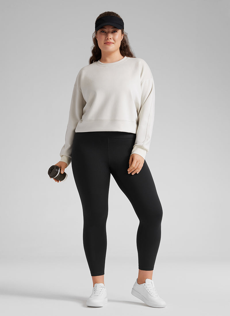 CRZ YOGA Mujer Leggings Butterluxe de Cintura Alta de Talla Grande Negro