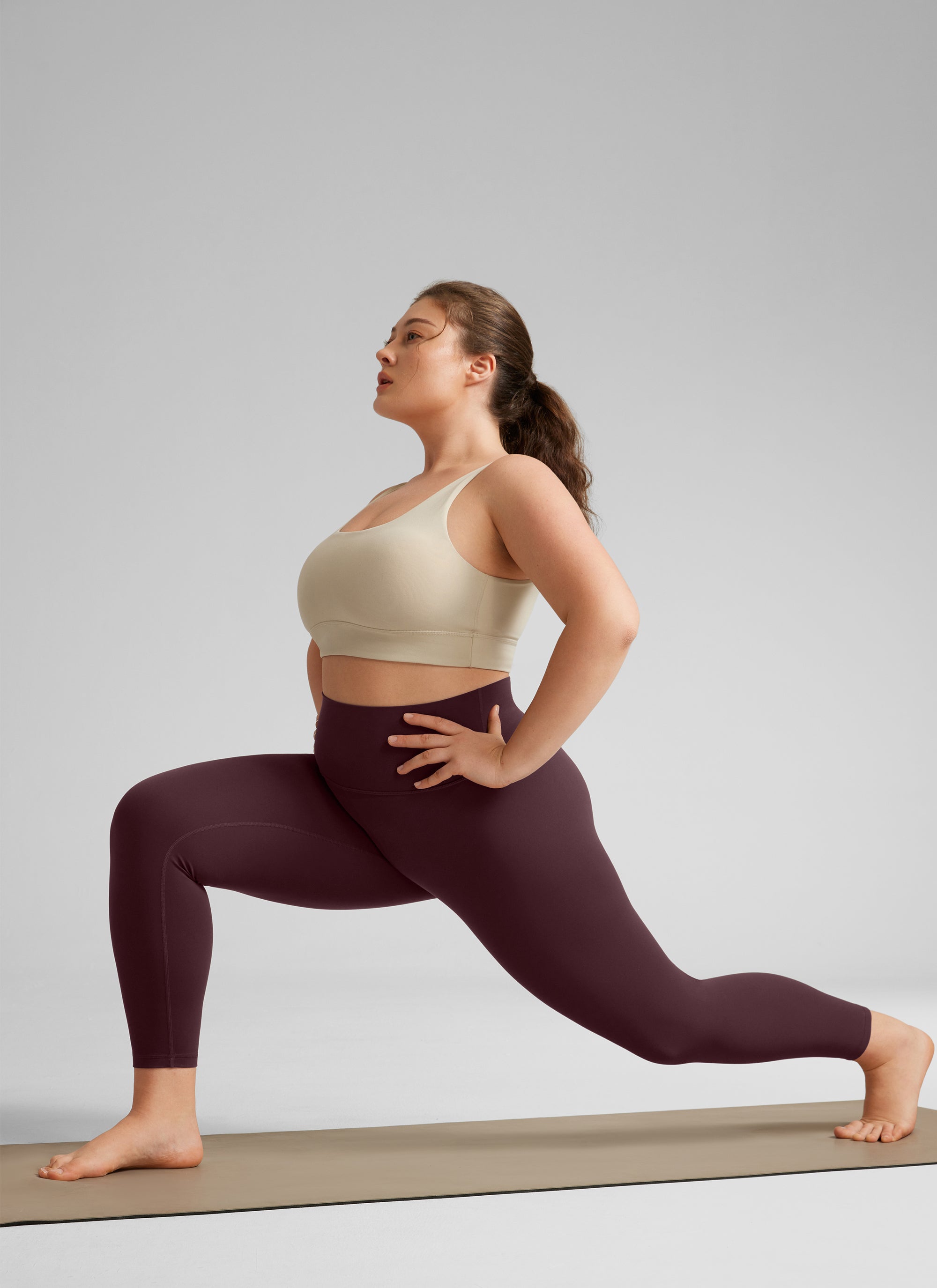 CRZ YOGA Mujer Leggings Butterluxe de Cintura Alta de Talla Grande Ciruela madura