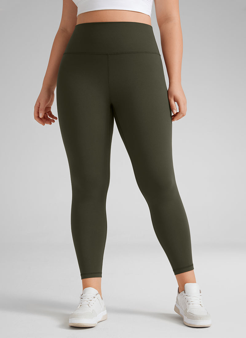 CRZ YOGA Mujer Leggings Butterluxe de Cintura Alta de Talla Grande Verde Oliva